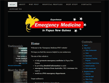 Tablet Screenshot of emergencymedicinepng.com